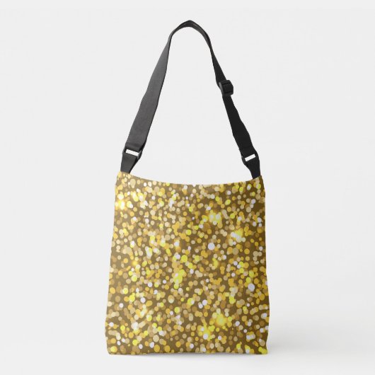 Golden glitter crossbody tas (Voorkant)