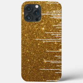 Golden Glitter Custom Name Hoesje-Mate iPhone Case