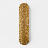 Golden Glitter Custom Name Skateboard (Voorkant)