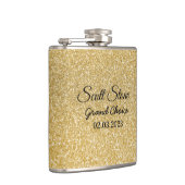 Golden Glitter Custom Text Heupfles (Rechts)