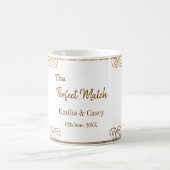Golden glitter de perfecte match paar na koffiemok (Center)