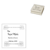 Golden  glitter de perfecte match paar na rubberstempel (Gestempeld)