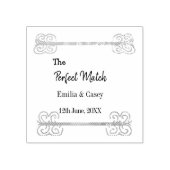 Golden  glitter de perfecte match paar na rubberstempel (Afrduk)