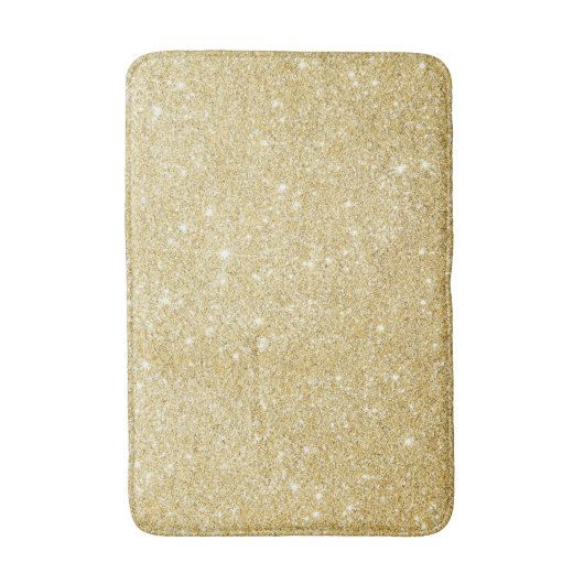 Golden Glitter Diamond Badmat (Voorkant Verticaal)