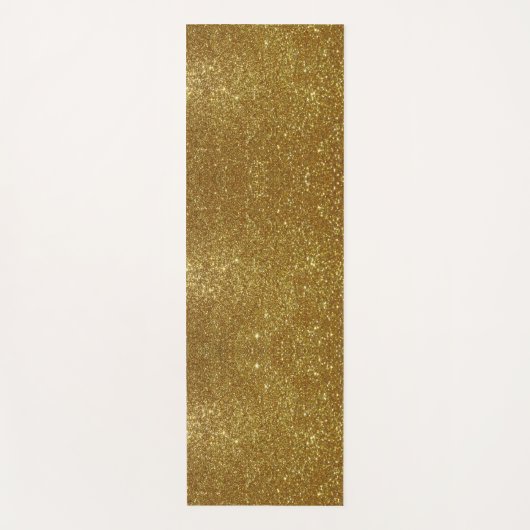 Golden Glitter Digital Print Yogamat (Voorkant)