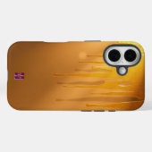 Golden Glitter Drips met warme gloed Case-Mate iPhone Case (Achterkant (horizontaal))