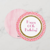 Golden GLITTER Elke verjaardag Persoonlijke ballon Feestdagenkaart (Voorkant / Achterkant)