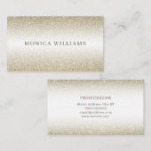 Golden glitter faux textuur  visitekaartje (Voorkant / Achterkant)