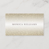 Golden glitter faux textuur  visitekaartje (Voorkant)