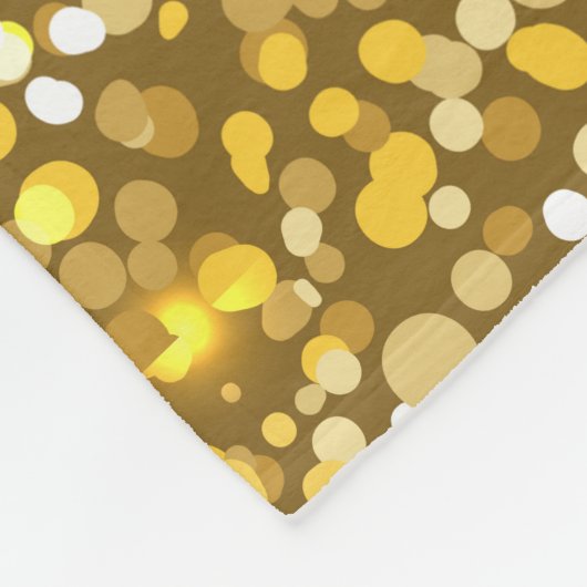 Golden glitter fleece deken (Hoek)