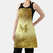 Golden Glitter gepersonaliseerd Schort (Insitu)