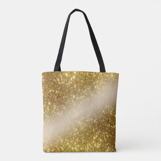 Golden glitter gepersonaliseerd Tas (Achterkant)