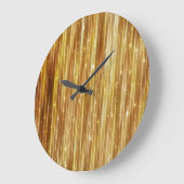 Golden Glitter: heldere Abstracte achtergrond. Grote Klok (Hoek)