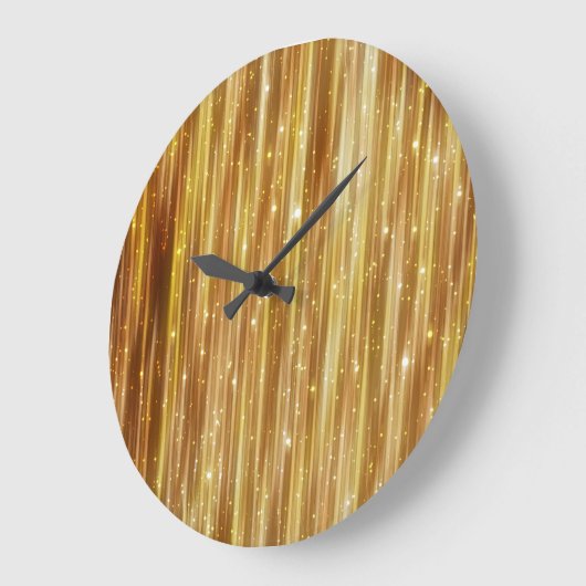 Golden Glitter: heldere Abstracte achtergrond. Grote Klok (Hoek)