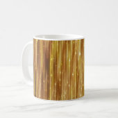 Golden Glitter: heldere Abstracte achtergrond. Koffiemok (Voorkant links)