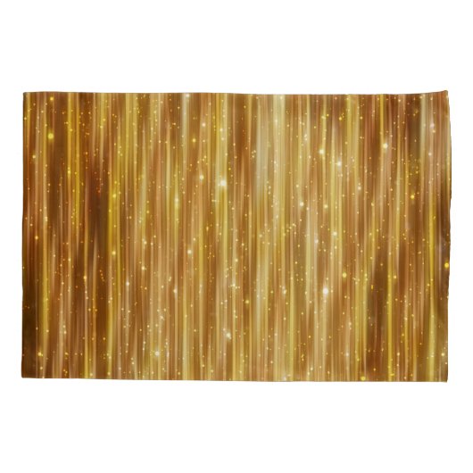 Golden Glitter: heldere Abstracte achtergrond. Kussensloop (Achterkant)