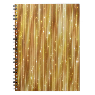 Golden Glitter: heldere Abstracte achtergrond. Notitieboek