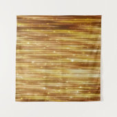 Golden Glitter: heldere Abstracte achtergrond. Wandkleed (Voorkant (horizontaal))