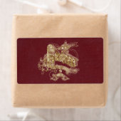 Golden Glitter Kerstmis - Etiket (Insitu)