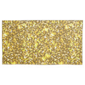 Golden glitter kussensloop (Voorkant-Links)