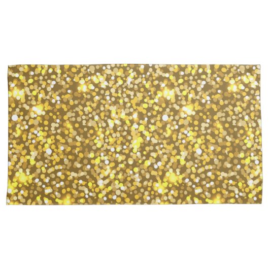 Golden glitter kussensloop (Voorkant-Rechts)