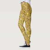 Golden glitter leggings (Links)