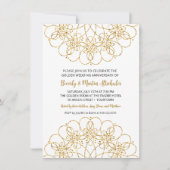 Golden Glitter Mandala 50e bruiloft Jubileum Kaart (Voorkant)
