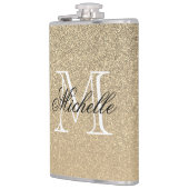 Golden Glitter Monogram Heupfles (Links)