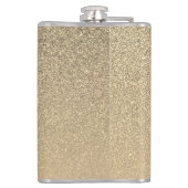 Golden Glitter Monogram Heupfles (Achterkant)