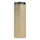 Golden Glitter Monogram Thermosbeker (Achterkant)