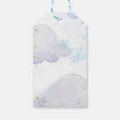 Golden Glitter Moon Baby shower Cadeaulabel (Achterkant)