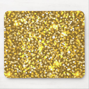 Golden glitter muismat