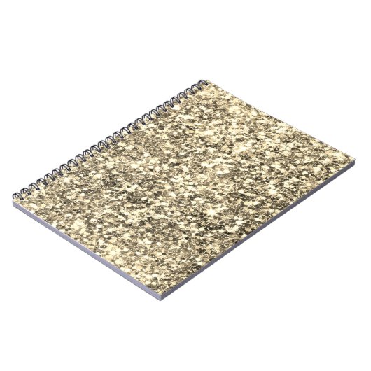 Golden Glitter Notitieboek (Linkerzijde)