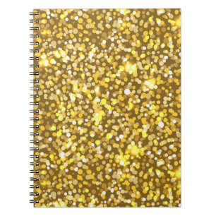 Golden glitter notitieboek