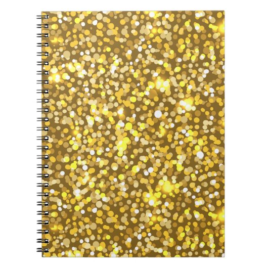 Golden glitter notitieboek (Voorkant)