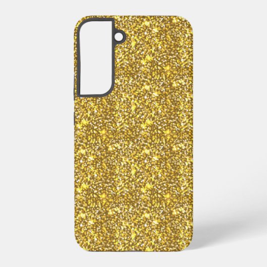 Golden glitter samsung galaxy hoesje (Achterkant)