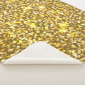 Golden glitter sherpa deken (3/4)