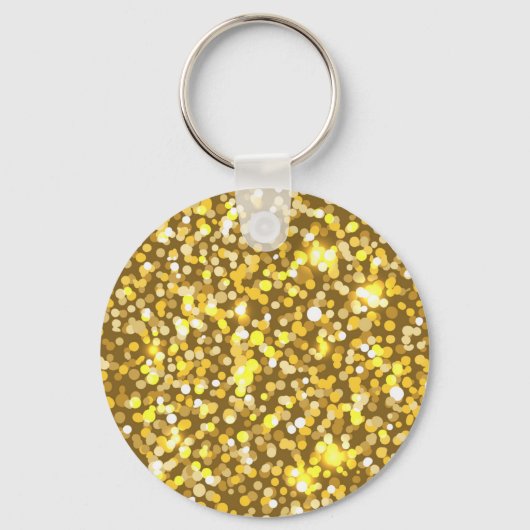 Golden glitter sleutelhanger (Voorkant)