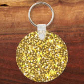 Golden glitter sleutelhanger (Voorkant)