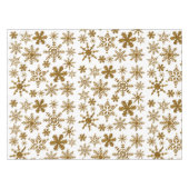 Golden Glitter Snowflakes kerspatroon Tafelkleed (Voorkant (Horizontaal))