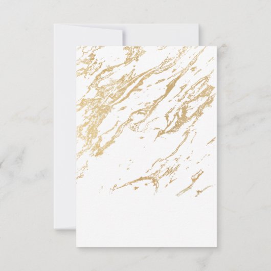 Golden Glitter Sparkle Personalized Wedding Bedankkaart (Achterkant)