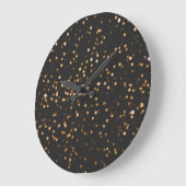 Golden Glitter Sparkles Large Clock Grote Klok (Hoek)