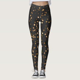 Golden Glitter Sparkles Leggings
