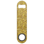 Golden glitter speed flessenopener (Achterkant)