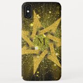 Golden Glitter Star Case-Mate iPhone Case (Achterkant)