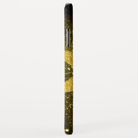 Golden Glitter Star Case-Mate iPhone Case (Achterkant/rechts)
