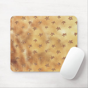 Golden Glitter Stars Muismat