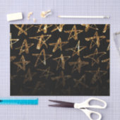 Golden Glitter Stars Tissuepapier (Craft)