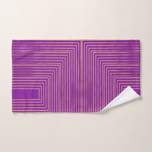 Golden glitter Stripes line art Pattern Bad Handdoek (Handdoek)