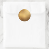 Golden Glitter Texture Ronde Sticker (Tas)